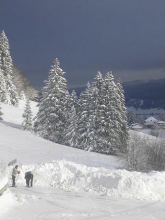 Le départ des pistes de ski de fond 